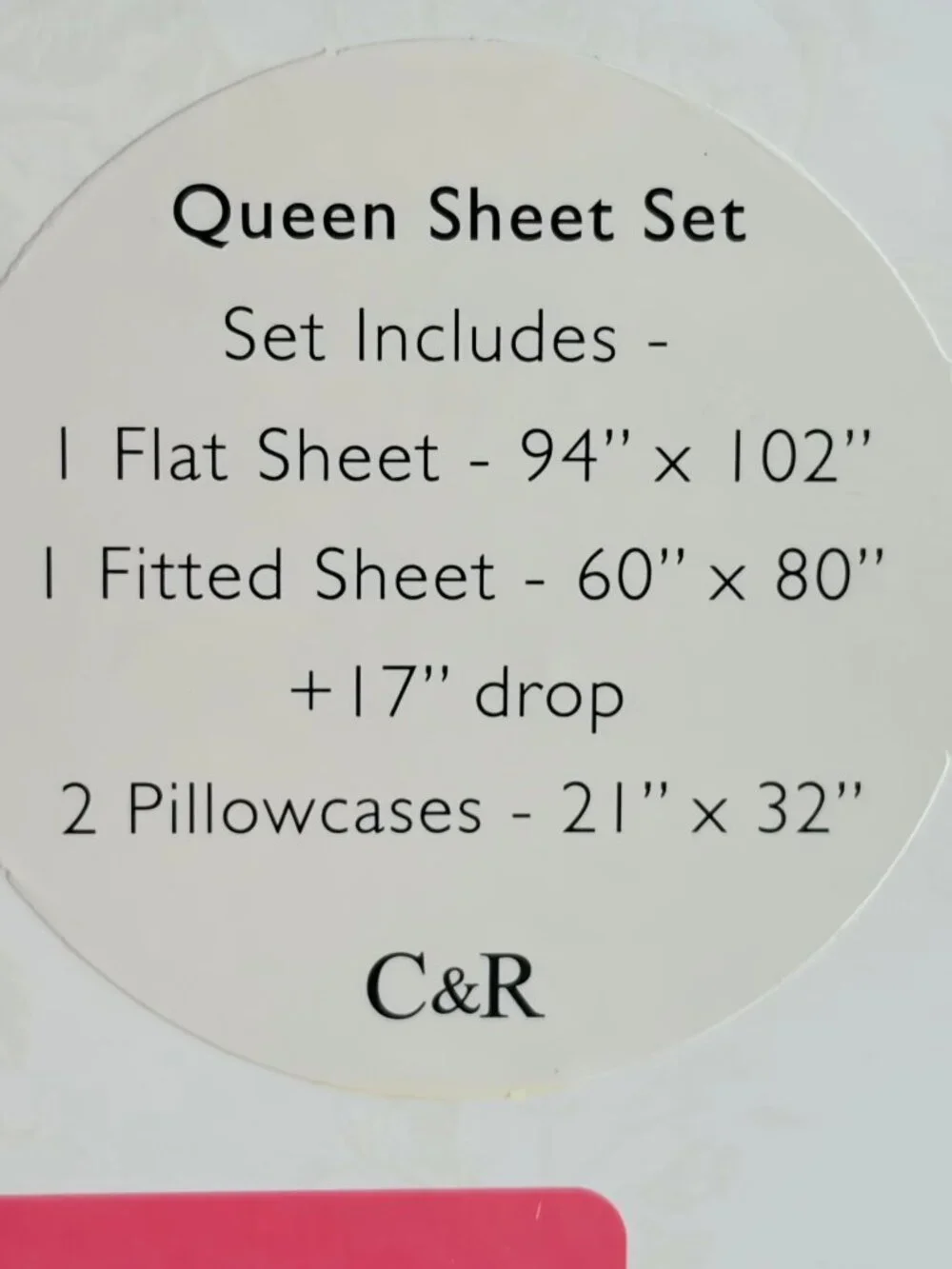 CABBAGES & ROSES London KITTY - BLUE Floral Cotton Percale Queen Size Sheet Set